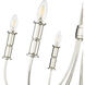 Potiss 6 Light 26 inch Polished Nickel Chandelier Ceiling Light